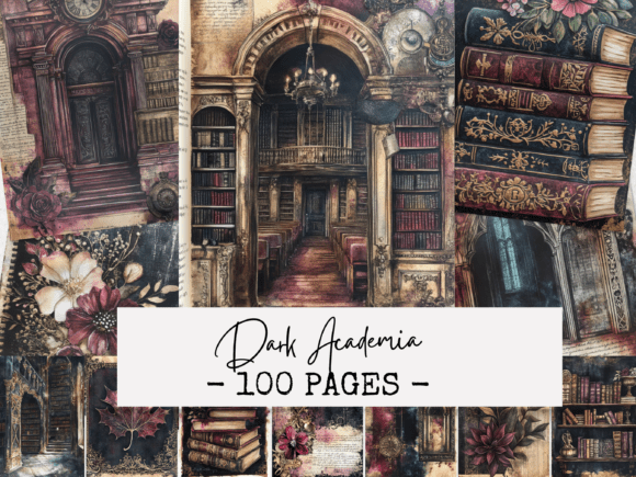 Download Dark Academia Junk Journal Papers - Paper Collection