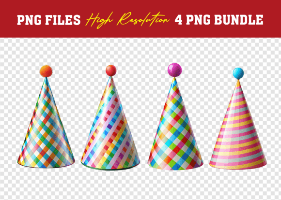 Download 3D PNG Birthday Party Hat Mega Bundle - Birthday party Collection