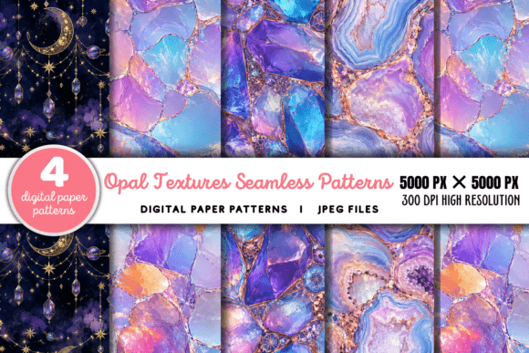 Download Opal Textures Digital Paper Pattern - Paper Collection