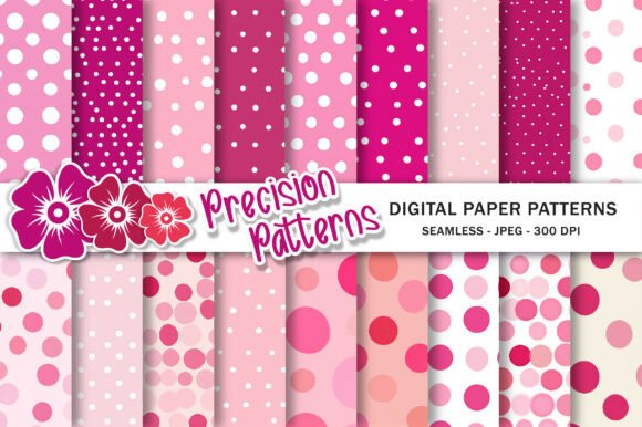 Download Pink Polka Dots Digtal Paper - Paper Collection