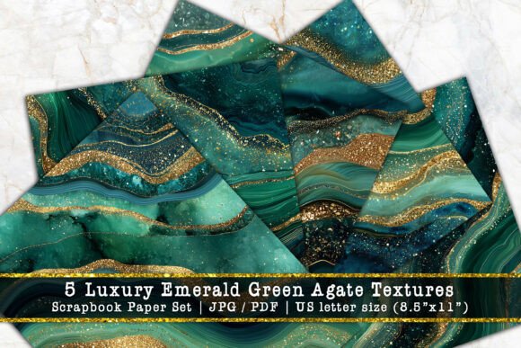 Download Luxury Emerald Green Agate Texture Paper - Paper Collection