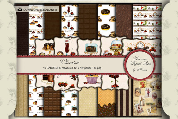 Download Chocolate Time Digital Paper Pack - Paper Collection
