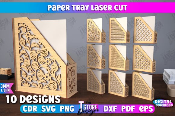 Download Paper Tray Bundle |Desk Office Organizer - Paper Collection