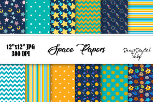 Download Space Digital Scrapbook Papers, Downlaod - Paper Collection