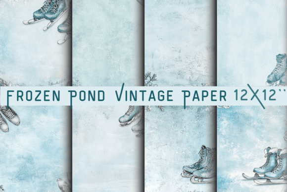 Download Frozen Pond Vintage Paper - Paper Collection