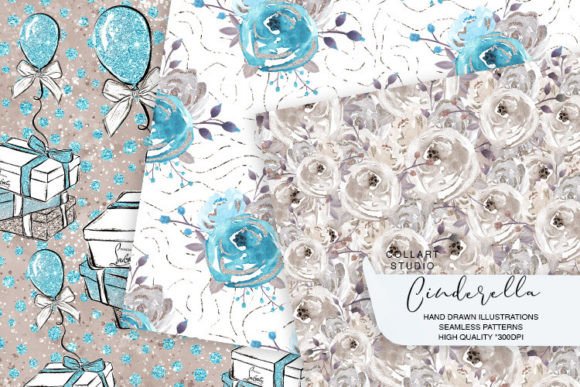 Download Cinderella Papers, Floral Patterns - Paper Collection