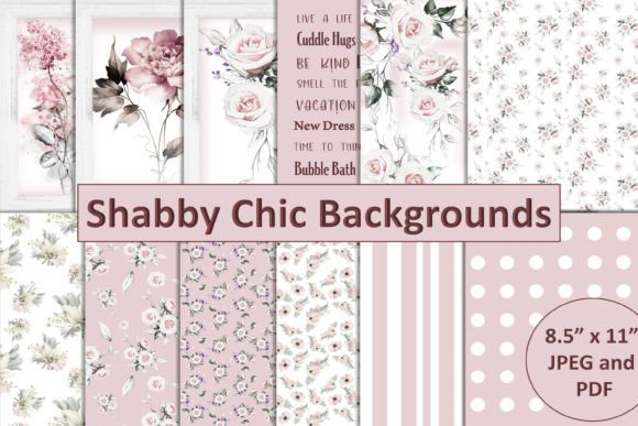 Download Shabby Chic Background Paper JPEG &amp; PDF - Paper Collection