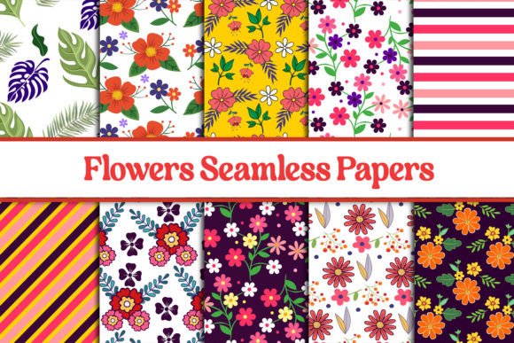 Download Seamless Digital Floral Papers Patterns - Paper Collection