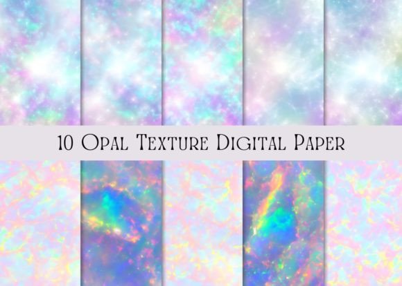 Download 10 Opal Texture Digital Paper - Paper Collection