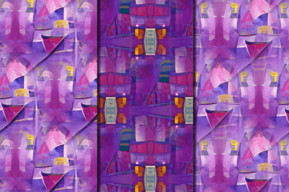Download Retro Shape Purple Color Digital Paper - Paper Collection