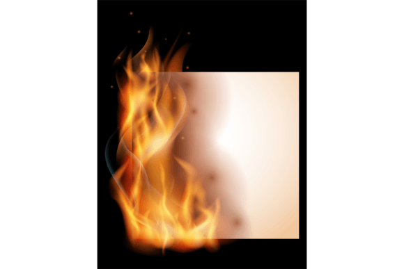 Download Paper in Fire Mockup. Realistic Burning - Paper Collection