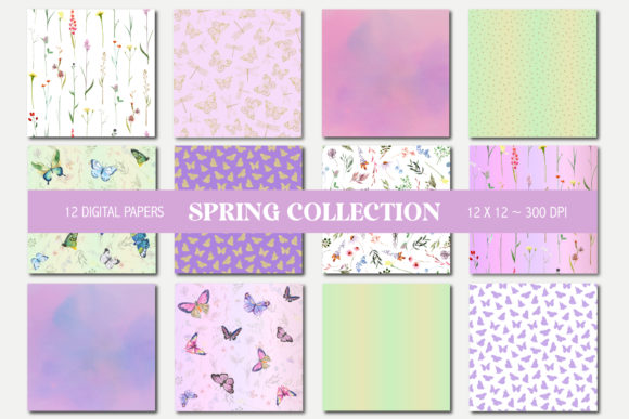 Download Butterfly Spring Scrapbook Paper - Paper Collection